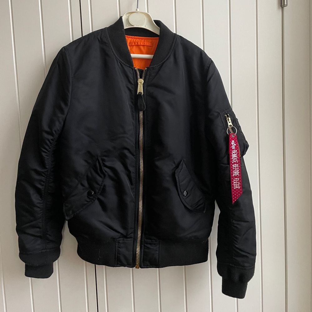 Reversible Black Bomber Jacket